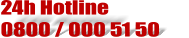 24h Hotline   0800 / 000 51 50